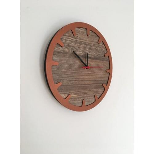 North Designed Booties Copper Bar Decorative Wall Clock 30 Cm
