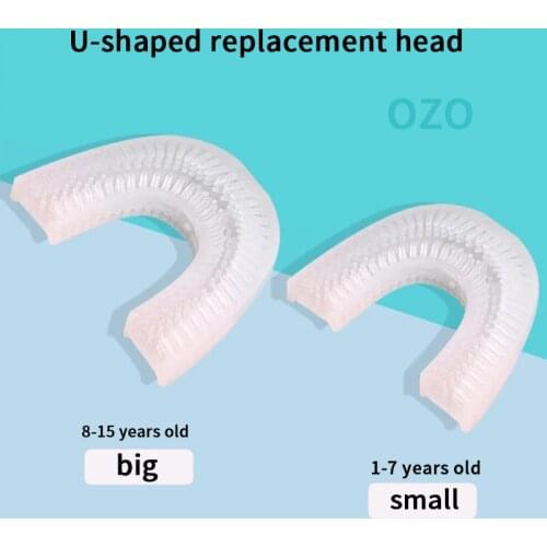 Electric Toothbrush U-Shaped Soft Silicone Replacement Brush Head Electric Toothbrush Accessories
