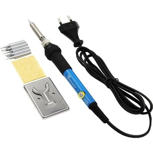 60W Adjustable Temperature Electric Soldering Iron 220V 110V Welding Solder Rework Station Heat Pencil Tips Repair Tool Kit Set