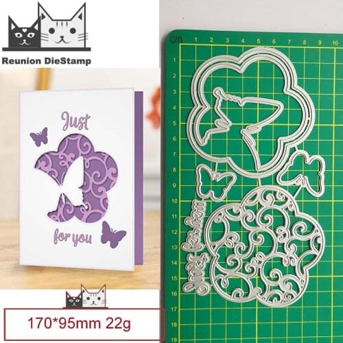 Butterflys Background Frame Metal Cutting Dies Decorative Scrapbooking Steel Craft Die Cut Embossing Paper Cards Stencils New
