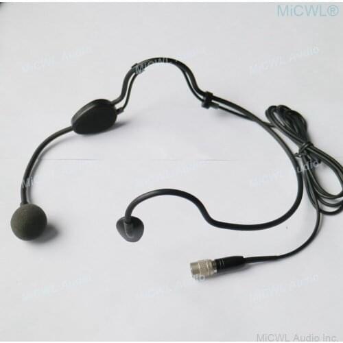 ME3 Black Head Wear Headset Microphone For Audio-Technica Wireless System Cardioid Hirose Mics 4Pin Lock Connector
