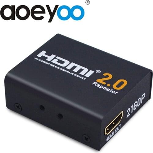 AOEYOO 60M HDMI Extender HDMI 2.0 Splitter Repeater Signal Amplifier Booster Adapter 1080P@60HZ HDCP 2.2 EDID Bandwidth Up