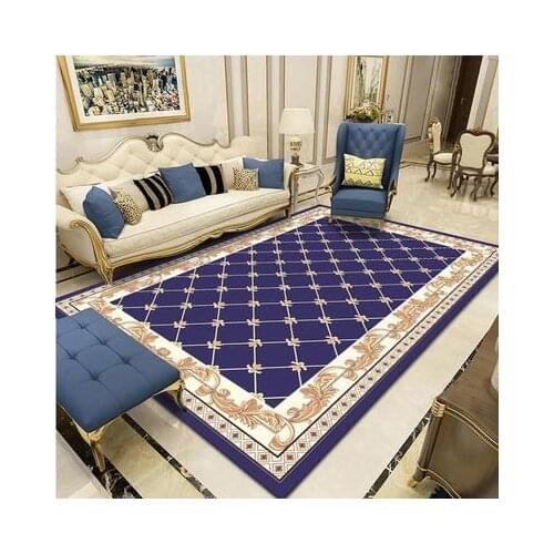European carpet living room sofa coffee table carpet bedroom carpet floor mat 3D wash free household large area