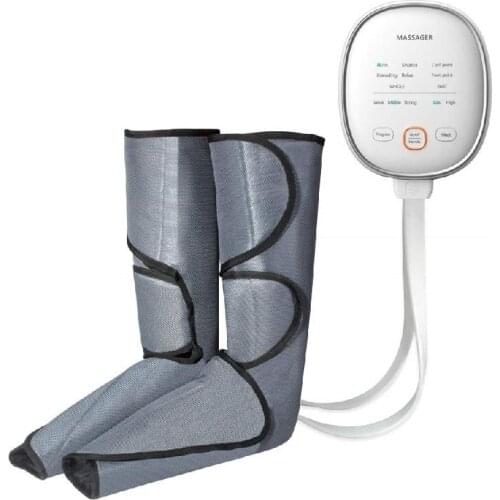 Electric Air Compression Shiatsu Kneading Therapy Calf Foot Massager Belt Thigh Sole Heating Wraps Improve Blood Circulation