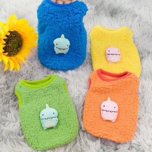 Newborn Autumn Dog Cat Pet Clothes Winter Thickening Puppy Clothing Dog Coat Soft Fleece Small Cat Dog Vest Dogs Costume