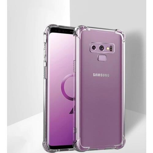 Airbag Silicone Mobile Phone Case for Samsung Galaxy Note 8 9 Note9 Funda Luxury Shockproof Soft Transparent Original Back Cover