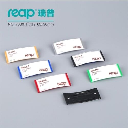 Reap7000j 10pcs/1 Lot Abs 70*30mm Name Tag Badge Holder Pin Badges Id Holders Work Employee Card
