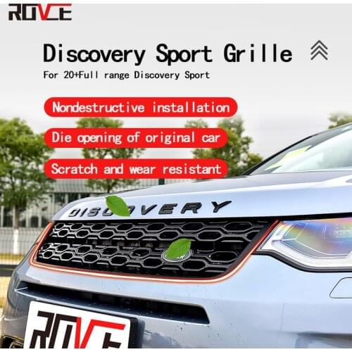 ROVCE Front Bumper Grille Land Rover Discovery Sport 2020 2021 2022 Year Model Style Car Accessories