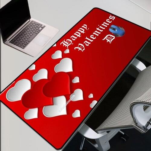 Mairuige Love Thermal Mouse Pad, Natural Rubber Long Desktop Computer Notebook Pad, Precision Seam Office Gaming Mouse Pad pad