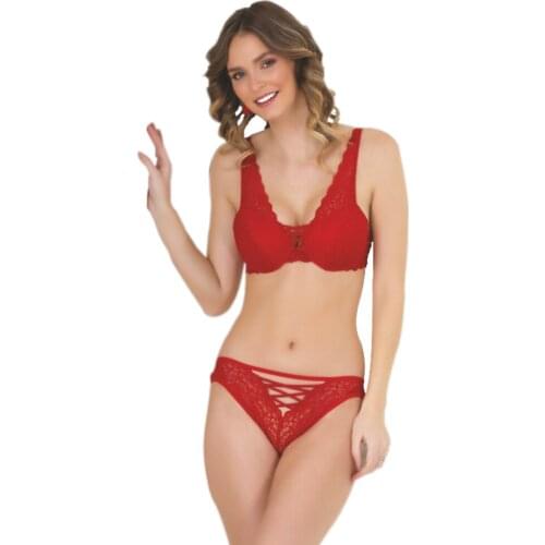 Trend Fashion Cross-Banded Bra Panty Set Lingerie Set нижнее белье женское, белье женское, bra, комплект нижнего белья
