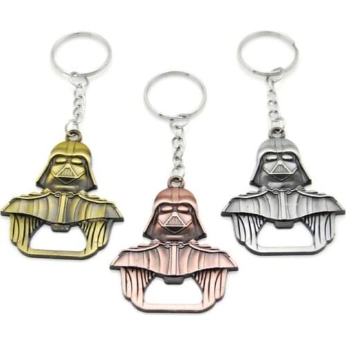 Original Design Star Wars Darth Vader Keychain Bottle Opener Alloy Key Rings Key Chain Trinkets for Fans New Brand Gift
