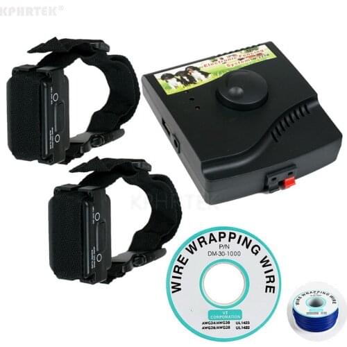Dog Fence Electric In-Ground Wireless Shock With 2 Collars In Receiver Hidden System BNF