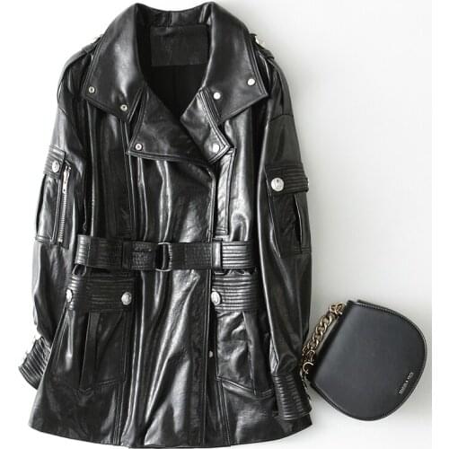 Leather Real Jacket Autumn Jacket Women 100% Genuine Sheepskin Coat Female Korean Jackets for Women Clothes 2020 MY3851 s