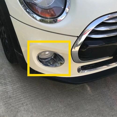 2pcs Car Front Fog Lamp Cover Light Trim Housing For BMW MINI Cooper F55 F56 F57 3 Door / 5 Door 2014 - 2018 Car Accessories