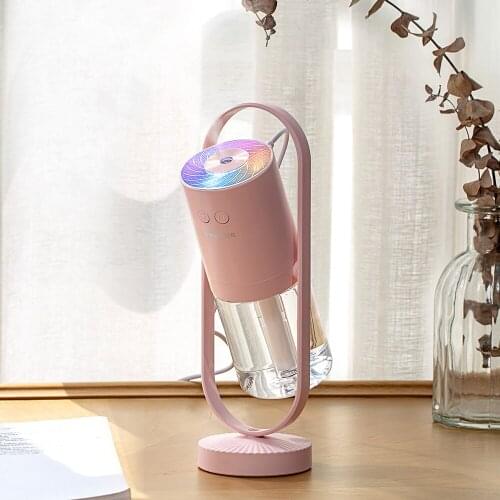 200ml USB Magic Shadow Humidifier Heavy Fog 360 Degree Mist Spray Projector Lamp Ultrasonic Cool Mist Air Humidifier
