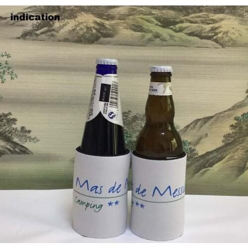 200pcs/lot Customized You Logo Stubby Holders Neoprene Stubby Beer Picnic Cooler Insulated Cooler Bag Can Cooler Wedding Gifts