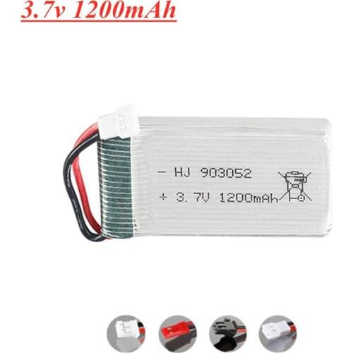 3.7v 1200mAh Rechargeable Battery For Syma X5 X5C X5sw X5sc X5s X5sc -1 X5hw X5uw M18 H5P Rc Drone Parts 903052 Lipo Battery