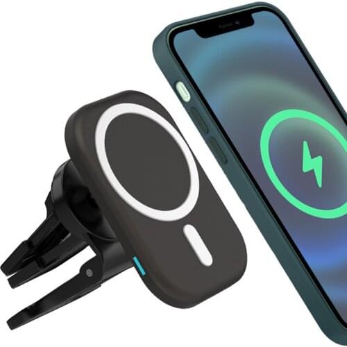 9V 15W Smart Car Charger Magnet Adsorption Car Phone Wireless Charger Mobile Phone Holder Fast Charging Smart Charging