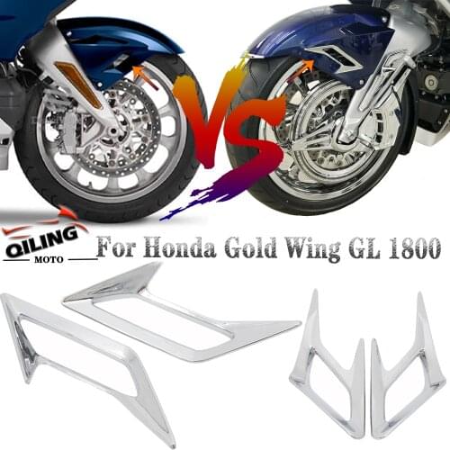 For HONDA Motorcycle Decoration accessories Gold Wing GL1800 Front and Rear Fender Vent Trim Kit Side Panel Vent Trim Kit Chrome