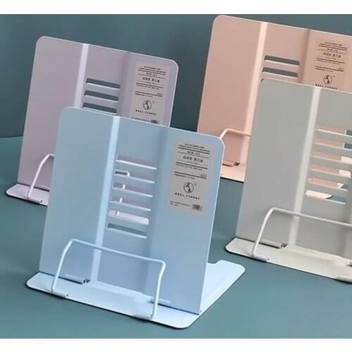 Morandi Adjustable Metal Reading Book Holder Bookend Support Document Shelf Tablet Stand