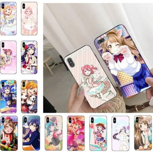 Love live school idol Phone Case For iPhone 11 8 7 6 6S Plus 7 plus 8 plus X XS MAX 5 5S XR 12 11 Pro max se 2020 Funda Cover