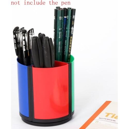 DIY Plastic Pen Holder Office Multi-function Pen Holder Office Supplies