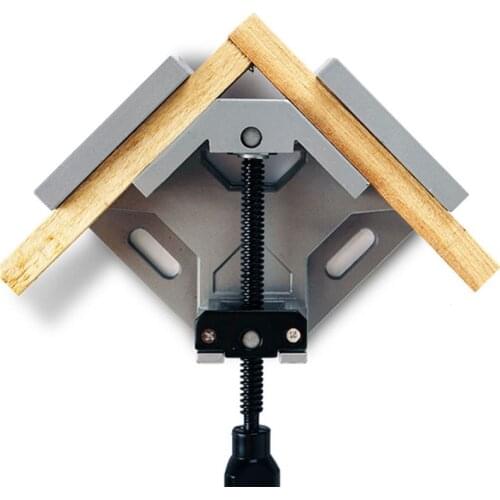 GGATC Single Handle 90 Degrees Right Angle Clamp Two Axis Alluminum Carpentry Woodworking Tools Welding Clamp