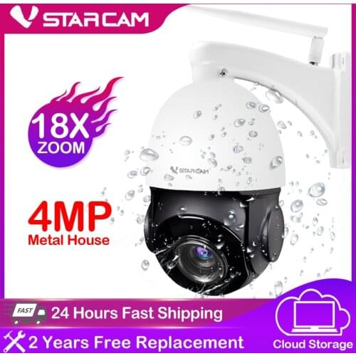 Vstarcam 18X Optical True ZOOM 4MP PTZ IP Camera Outdoor Onvif Waterproof Speed Dome WIFI Camera IR 50M P2P CCTV Security Audio