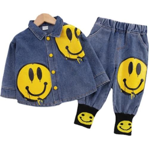 Boys Dinem Clothes Sets Spring Autumn Children Fashion Shirts Pants 2pcs Tracksuits For Baby Toddler Birthday Outfits Suits Set
