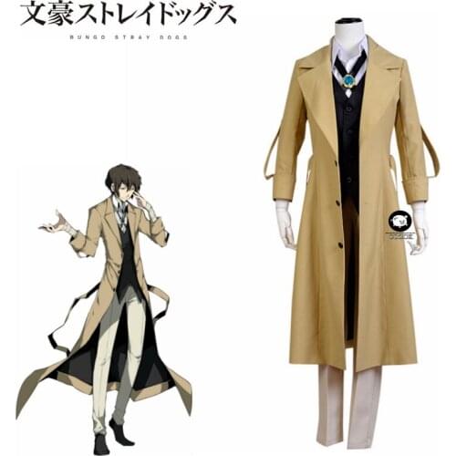 Anime Bungo Stray Dogs Dazai Osamu Cosplay Carnaval Costume Halloween Christmas Costume