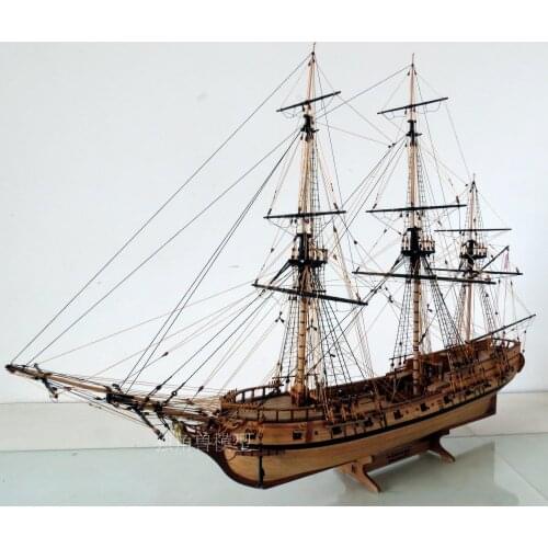 Scale 1:50 American privateer Rattlesnake 1782 Ship model building kits