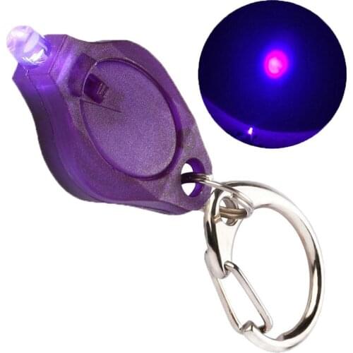 Mini 1pc LED Keychain Torch Flashlight Finger Light Blue/Green/Red/Purple/White/ Lamp Dark Areas Camping Light