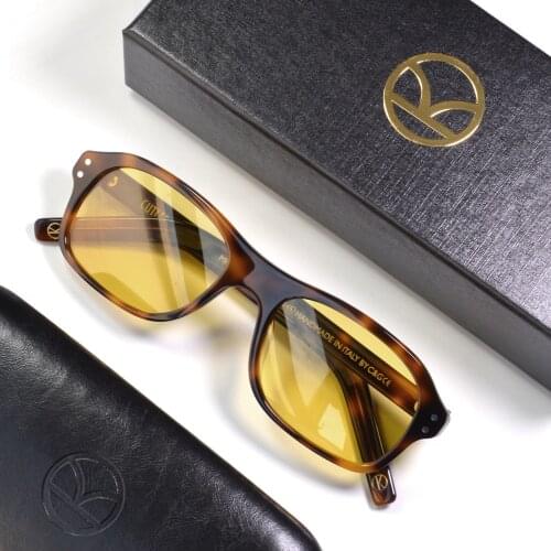 Eareada Kingsman Sunglasses Frame Polarized UV400 Yellow Glasses Golden Circle Secret Service Moive Colin Firth Eyeglasses Men
