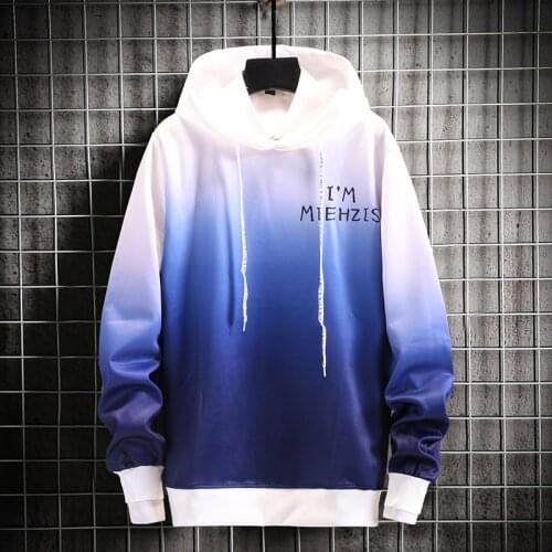 Mens Hoodies Splicing Tie Dyeing Pullover Long Sleeve Streetwear Hip Hop Hoodie Men Tops Sweatshirt