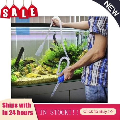 1Pc Semi-automatic Aquarium Clean Vacuum Water Change Changer Gravel Aquarium Simple Fish Tank Vacuum Siphon Pump Cleaner