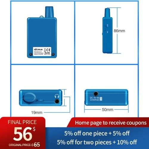 Portable Radio Simultaneous Translation Equipment 2 Translators Tour Guide System