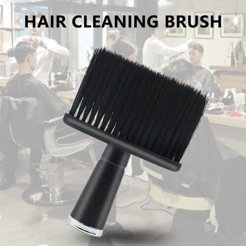 Professional Soft Black Neck Face Duster Brushes Barber Hair Clean Beard Hairbrush Salon Hair Cutting Hairdressing Styling Tool