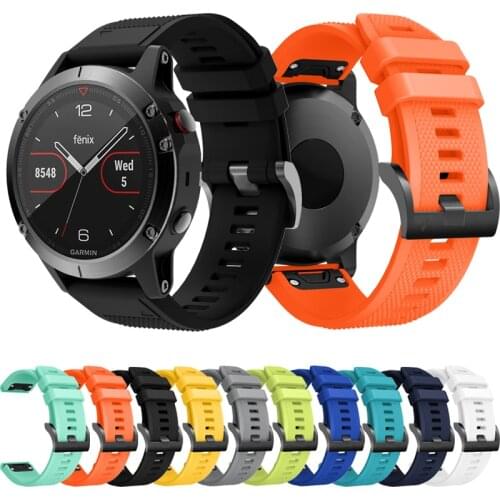 22MM Silicone Quick Release Watchband Strap for Garmin Fenix 6 6Pro smartwatch Easyfit Wrist Band Strap for Fenix 5 5Plus 935