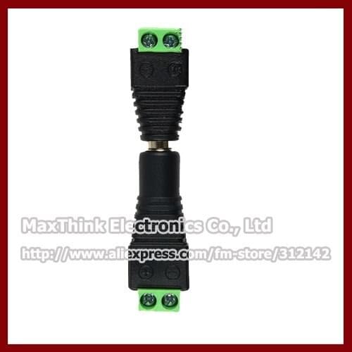Male and Femal DC Power Jack Adapter Connector Plug 5.5x2.1mm DC CCTV Male and Female Camera Power Cable 500Pair,Free shipping