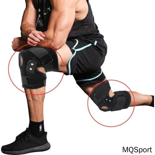 Sports Knee Pads Mountain Climbing Outdoor Running Cycling Unisex Anti-Slip Steel Plate Adjustable Support Knee Joint Protector