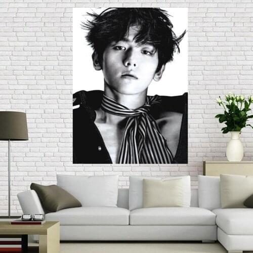 Custom canvas poster exo baekhyun Poster 60x90cm Home Decoration cloth fabric wall poster print Silk Fabric