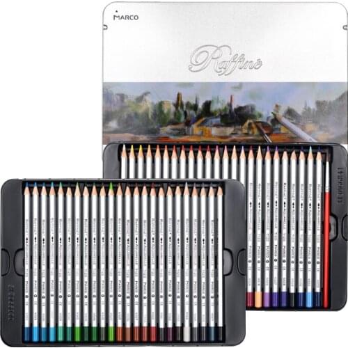 Marco 7120 water color pencils 24 /36/48 color water soluble lead color mapping colour painting