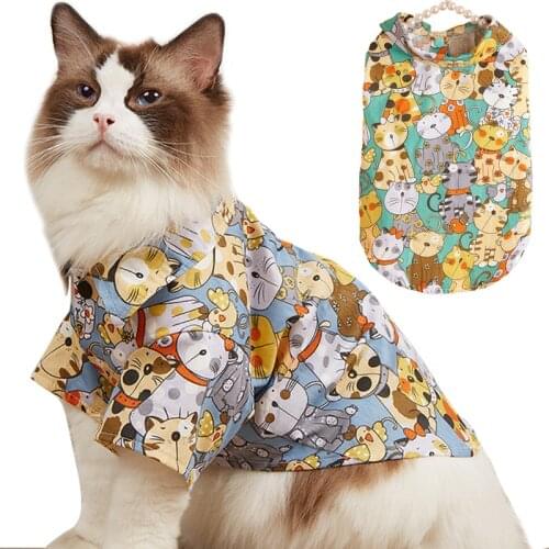 Pet Dog Clothes Summer Beach T-Shirt Floral Vest Hawaiian Pet Clothing For Small Medium Large Dogs Cats Chihuahua Puppy S-XXL