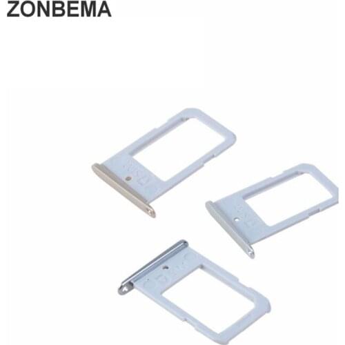 ZONBEMA 50pcs/lot High Quality SIM Card Tray Holder Slot Container Adapter For Samsung Galaxy S6 Edge G925 G925F