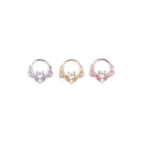 1PC Cz Nose Hoop Helix Cartilage Earring Daith Snug Rook Tragus Ring Ear Piercing Jewelry