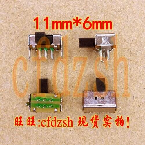 10pcs) Mobile Portable DVD / EVD Power Switch EVD Toggle Switch Double Row Small Switch 11mmx6mm