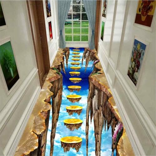 3D Carpet Landscape Kitchen Corridor Bed Room Rugs Soft Flannel Home Decor Floor Area Rug Carpets for Living Room Modern