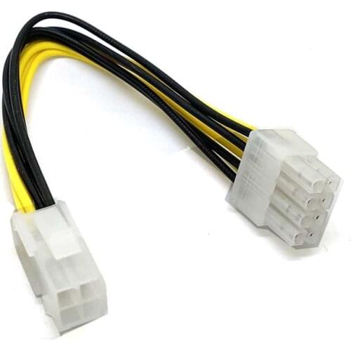 ATX 4 Pin Male to 8 Pin Female EPS Power Cable Cord Adapter CPU Power Supply computer Connector Extension Cable