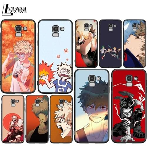 Boy Baku Katsuki for Samsung Galaxy j8 j7 j6 j5 j4 j3 j2 Core Prime Star Duo Plus 2018 2017 2016 Black Phone Case