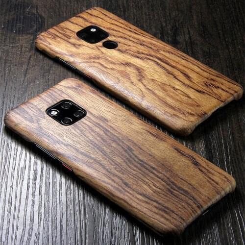 For Huawei Mate 20 X /Mate 20 Pro/Mate 20 Lite/Mate 30 walnut Enony Bamboo Wood Rosewood MAHOGANY Wooden Back Case Cover